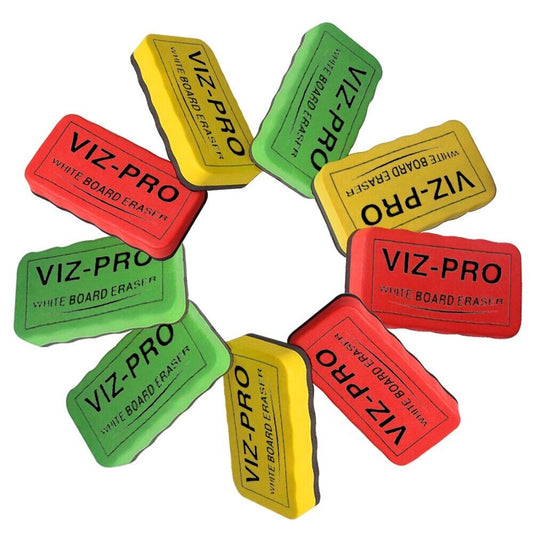3 Pcs VIZ-PRO Magnetic Eraser for Whiteboard Dry Erase Board Marker Erasers
