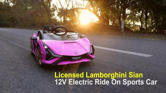 12V Electric Kids Ride on Car Lamborghini Sian W/Remote Control & MP3 Kids Gift