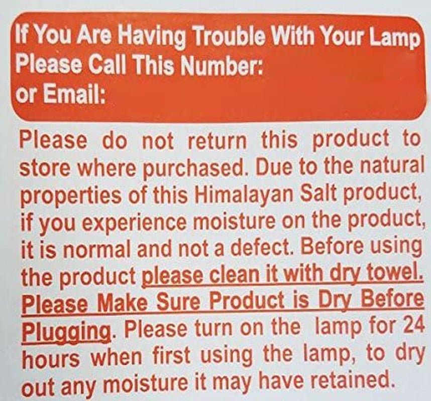 Himalayan Glow Salt Lamp with Dimmer Switch 5-7 Lbs