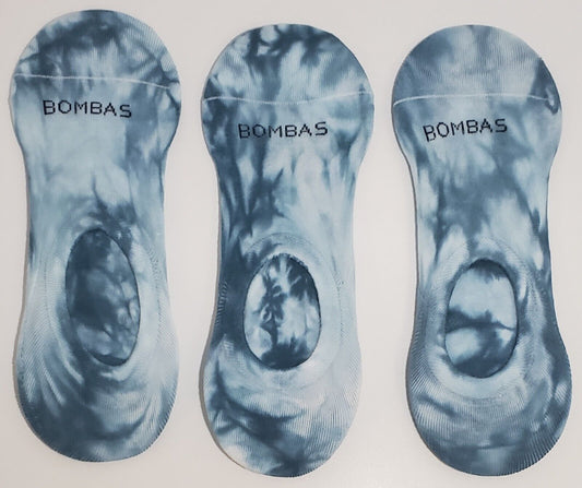 3 Pack Bombas Women'S Lightweight Tie Dye No Show Socks - Dark Blue
