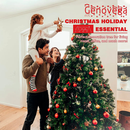 4Ft Christmas Tree Artificial Decorations, Premium Xmas Trees with Storage Bag, Easy Assembly Spruce 240 Branch Tips Decor for Holiday, Home, Indoor, Office, Arbolitos De Navidad Includes Metal Stand