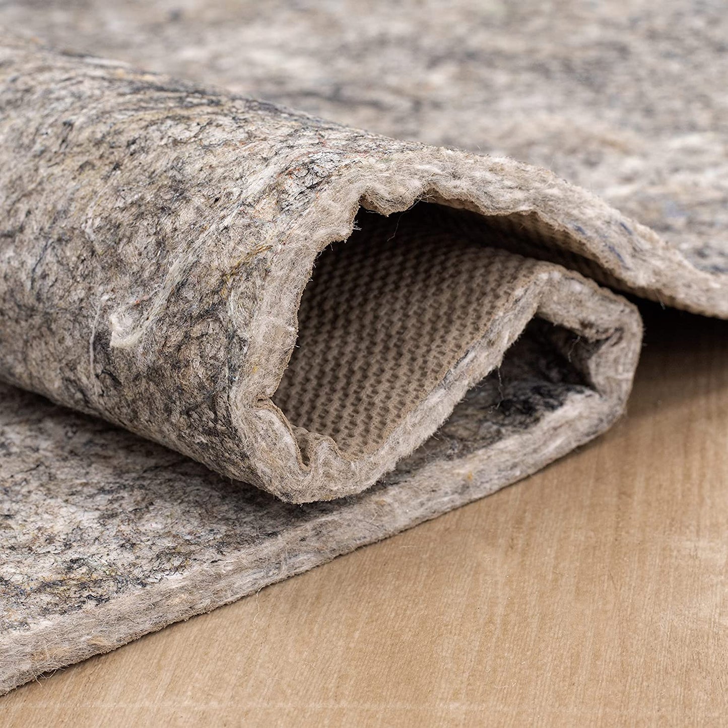 8' X 10' Non Slip Rug Pad Gripper 3/8 Thick Dual Surface Felt + Rubber Gripper - Safe for All Floors