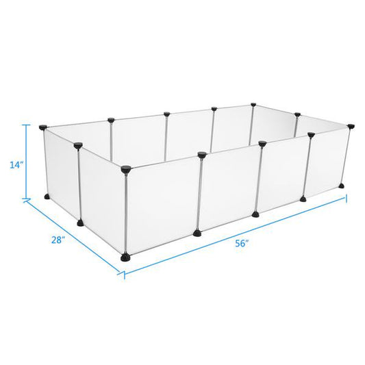 Foldable Dog Playpen Dog Excercise Pen Square Small Dog Fence Dog Play Pen Dog Play Yard Fence Pet Fencing for Dogs Fence Pet Exercise Pen Pet Fence Crate Fence