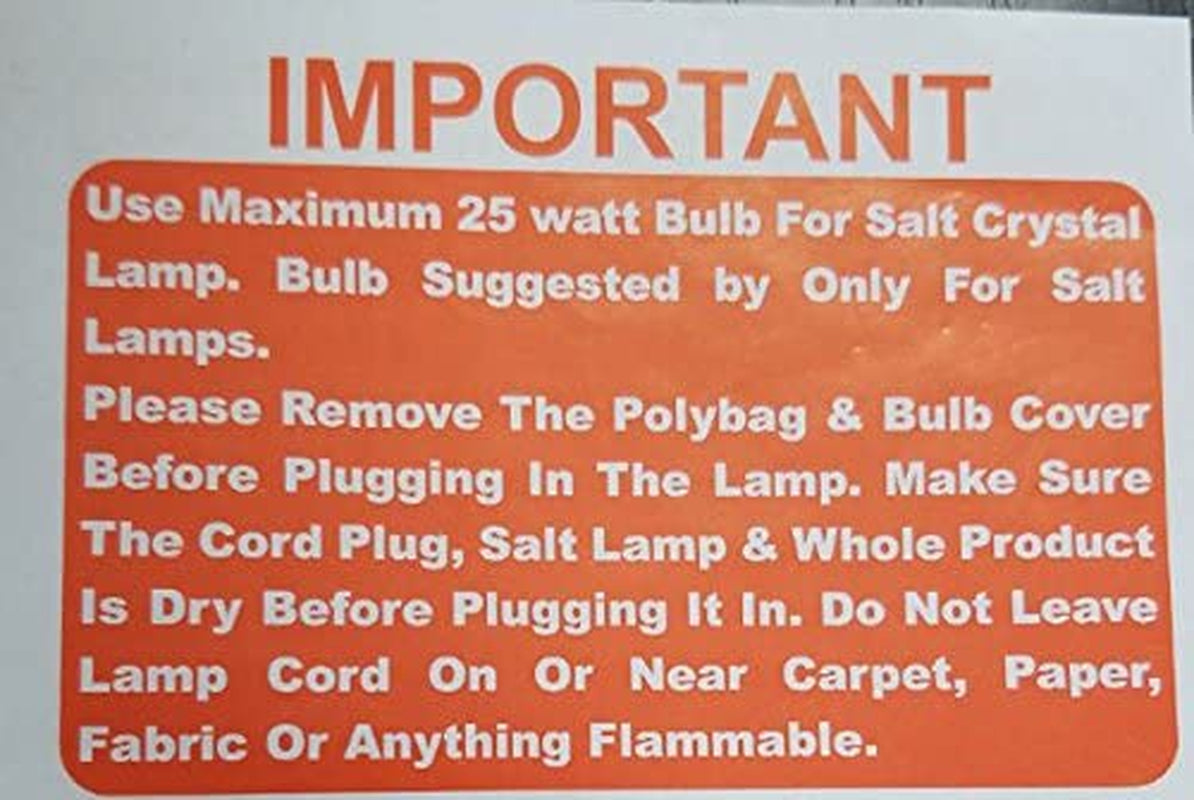 Himalayan Glow Salt Lamp with Dimmer Switch 5-7 Lbs