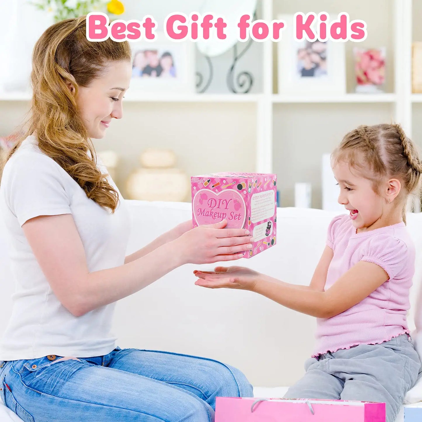 41 Pcs Kids Makeup Toy Kit for Girls, Washable Makeup Set Toy with Real Cosmetic Case for Little Girl, Pretend Play Makeup Beauty Set Birthday Toys Gift for 3 4 5 6 7 8 9 10 Years Old Kid