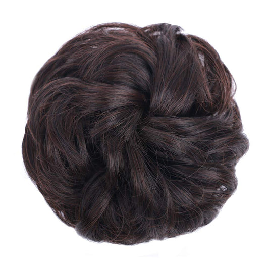 Messy Hair Bun Hair Scrunchies Extension 1PCS Curly Wavy Messy Synthetic Chignon for Women Updo Hairpiece