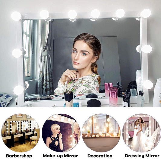 Led Vanity Mirror Lights with 10 Dimmable Light Bulbs 17Ft Makeup Vanity Light for Vanity Table Dressing Room Mirror