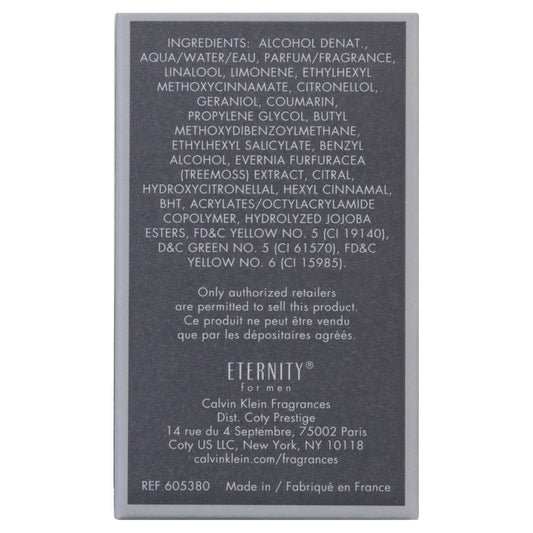 Eternity Eau De Toilette, Cologne for Men, 1 Oz