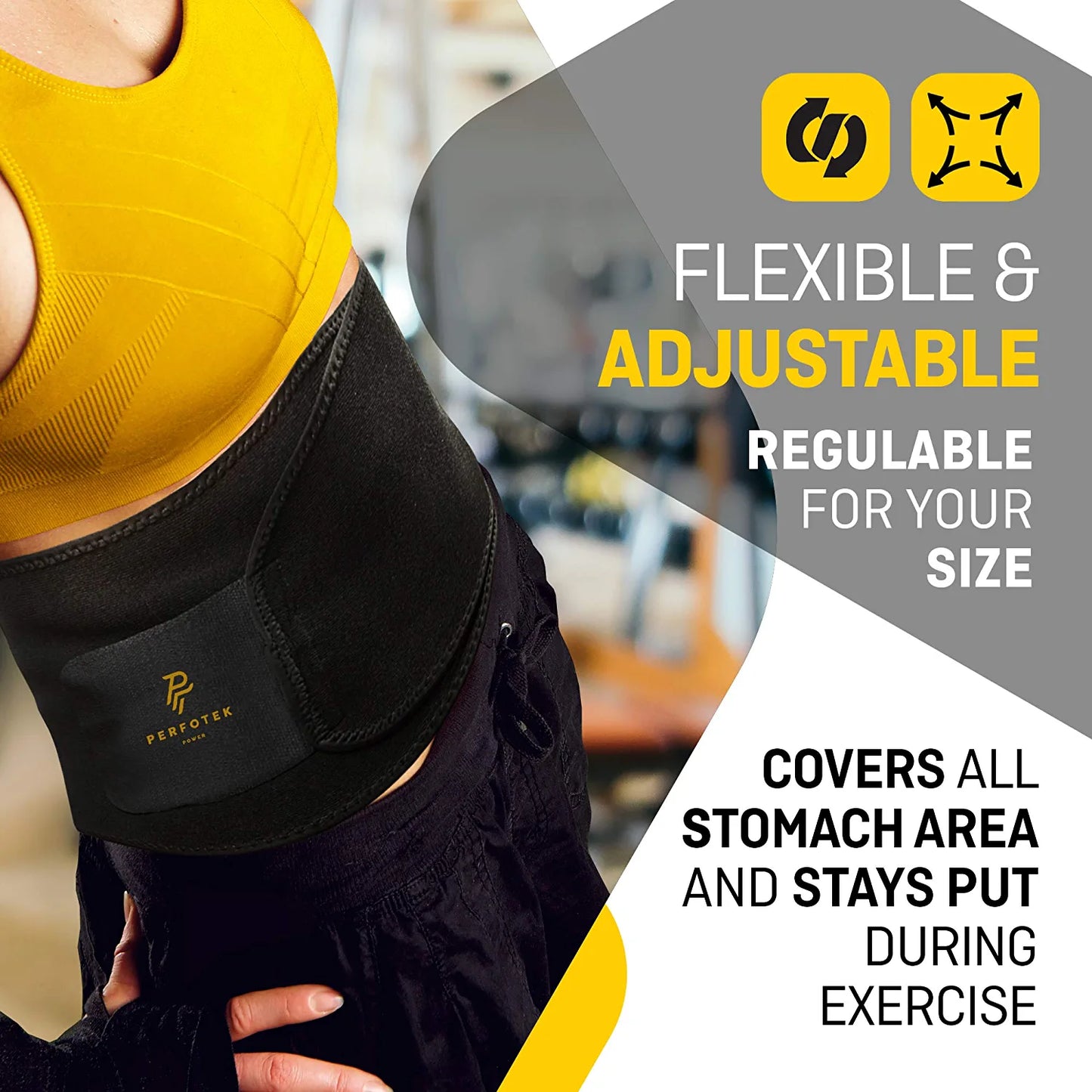 Waist Trimmer Belt for Women Waist Trainer Sauna Belt Tummy Toner Low Back and Lumbar Support Sauna Suit Effect