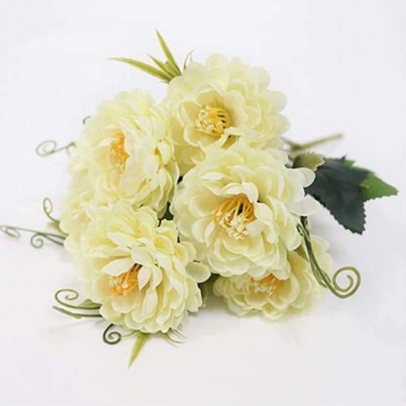 Chrysanthemum Flowers Artificial Bouquet Home Wedding Office Party Decor 7 Heads
