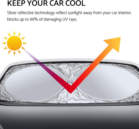 Car Windshield Sunshade, 6 Piece Car Sun Shade Full Rear Window Shades for Car, Truck, SUV, Van, UV Rays Sun Visor Protector