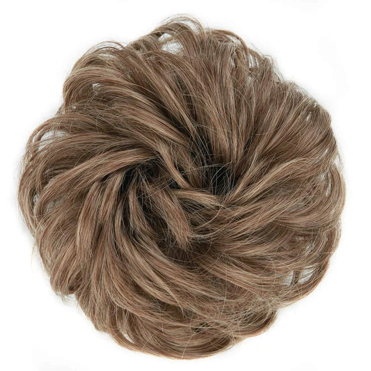 1PCS Messy Hair Bun Hair Scrunchies Extension Curly Wavy Messy Synthetic Chignon for Women Updo Hairpiece