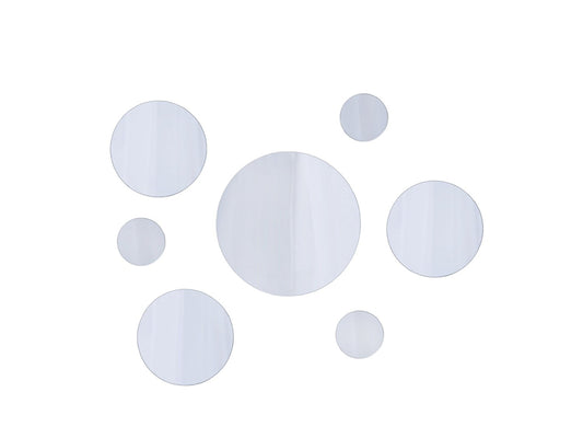 Wall Mount Mirror Set of 7 round Glass Bathroom Mirrors Home Decor Variable Size