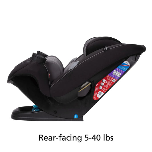 Grow and Go All-In-One Convertible Car Seat,Rear-Facing 5-40 Pounds, Forward-Facing 22-65 Pounds, and Belt-Positioning Booster 40-100 Pounds, Carbon Ink
