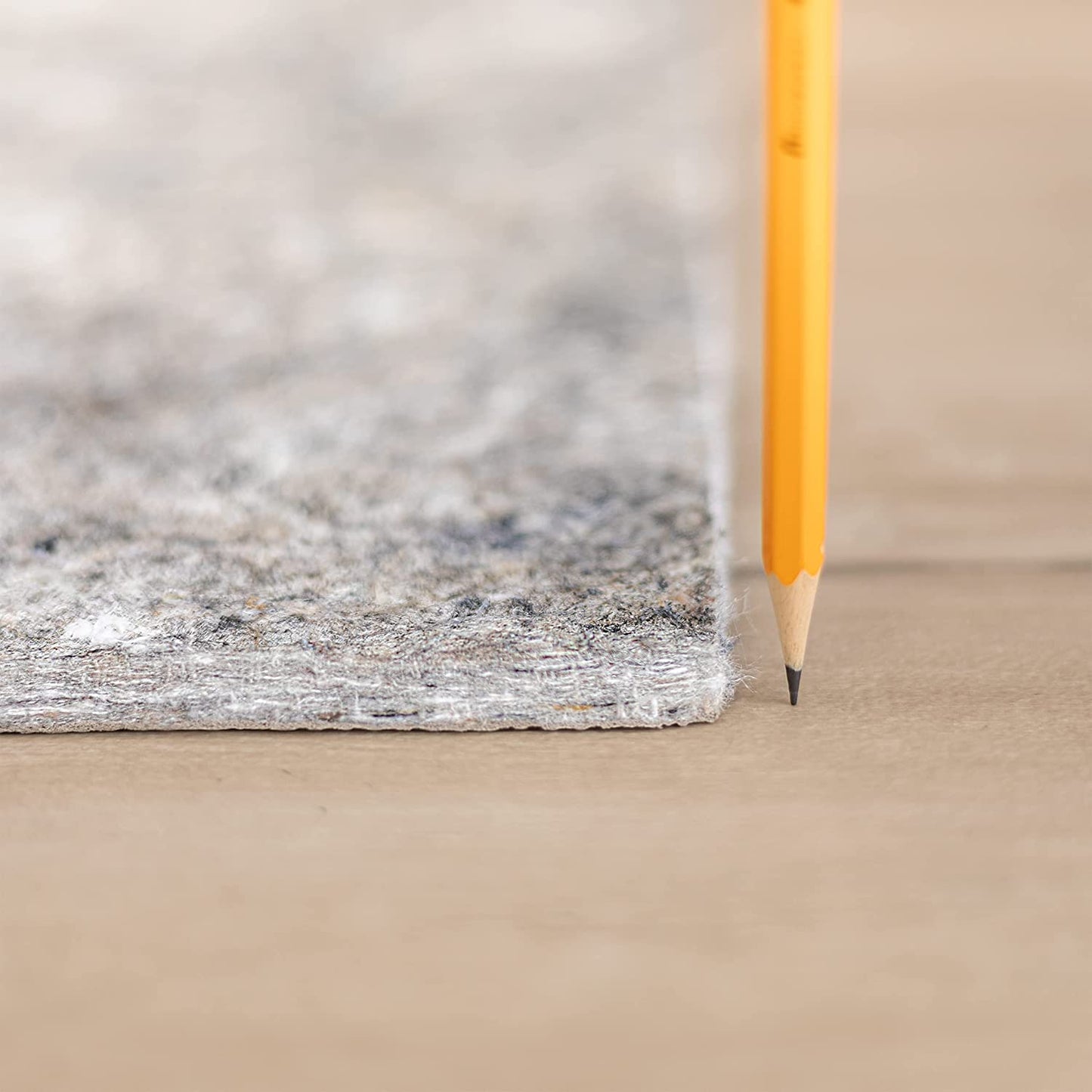 8' X 10' Non Slip Rug Pad Gripper 3/8 Thick Dual Surface Felt + Rubber Gripper - Safe for All Floors