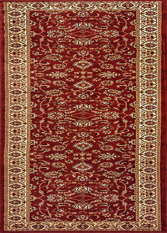 Noble Sarouk Red Persian Floral Oriental Formal Traditional Rug 2X7 (2'3" X 7'3" Runner) Easy to Clean Stain Fade Resistant Shed Free Modern Contemporary Transitional Soft Living Dining Room Rug