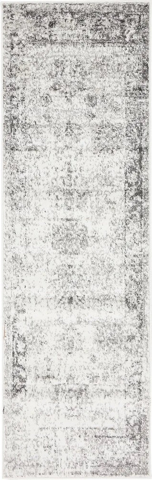 Sofia Collection Traditional Vintage Gray Runner Rug (2' X 7')