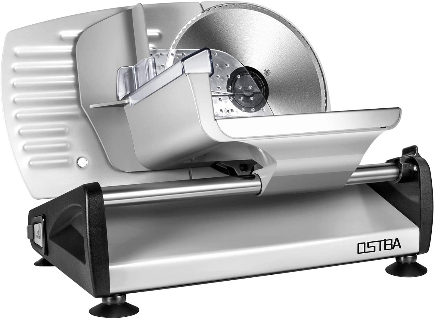 Meat Slicer Electric Deli Food Slicer with Child Lock Protection, Removable 7.5’’ Stainless Steel Blade and Food Carriage, Adjustable Thickness Food Slicer Machine for Meat, Cheese, Bread(150W)