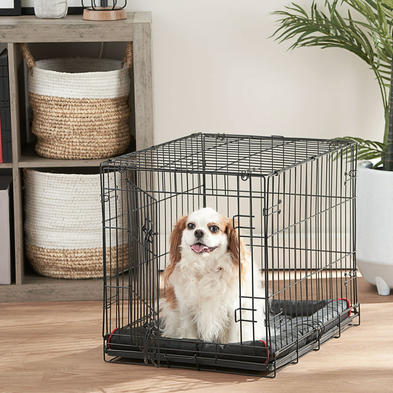Vibrant Life, Single-Door Folding Dog Crate with Divider, Medium, 30"