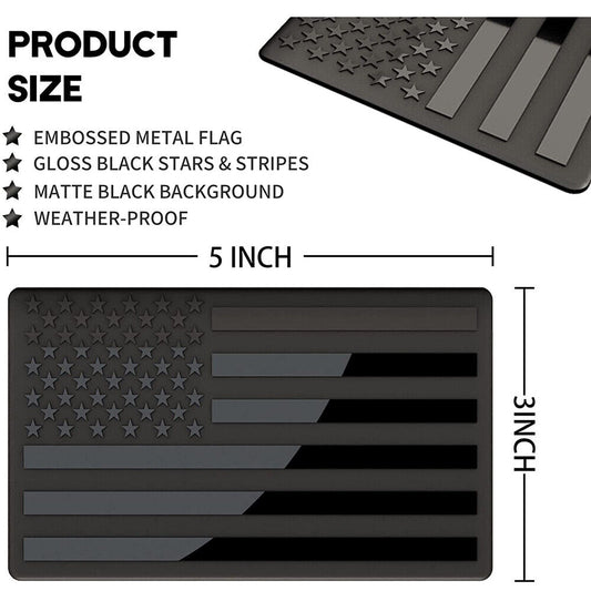 2PC American Flag Car Adhesive Decal 3X5 Heavy Duty for Car Truck SUV Waterproof