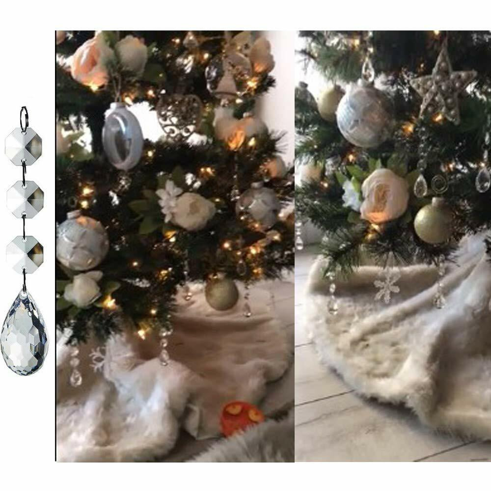 30Pcs Christmas Drops Ornaments Festival Party Xmas Tree Hanging Decorations