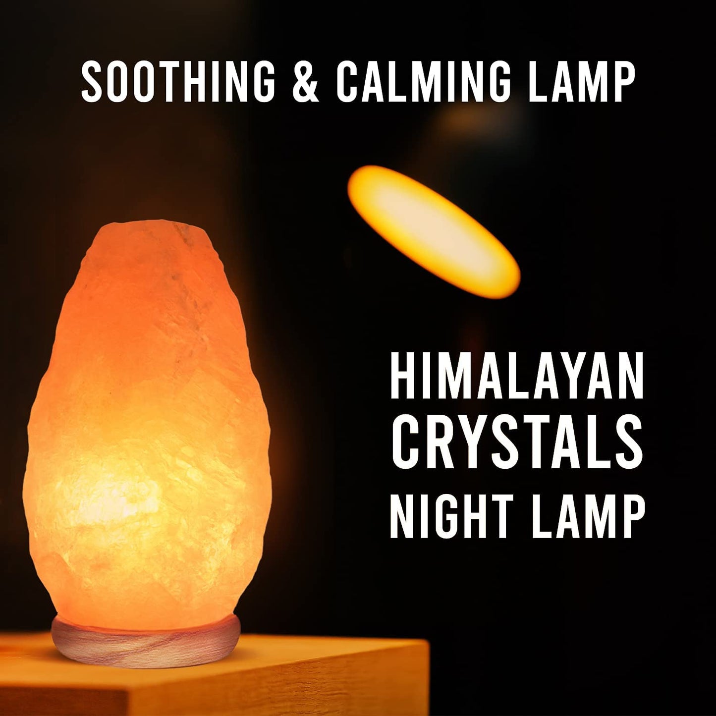 Himalayan Glow Salt Lamp with Dimmer Switch 5-7 Lbs