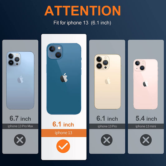 Migeec Compatible with Iphone 13 Clear Case Shockproof Phone Cover Protective Phone Case for Iphone 13, 6.1 Inch