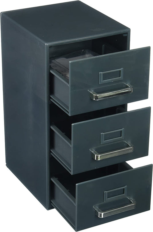 3-Drawer Mini Filing Cabinet 9"H X 5.5"D X 4.5"W