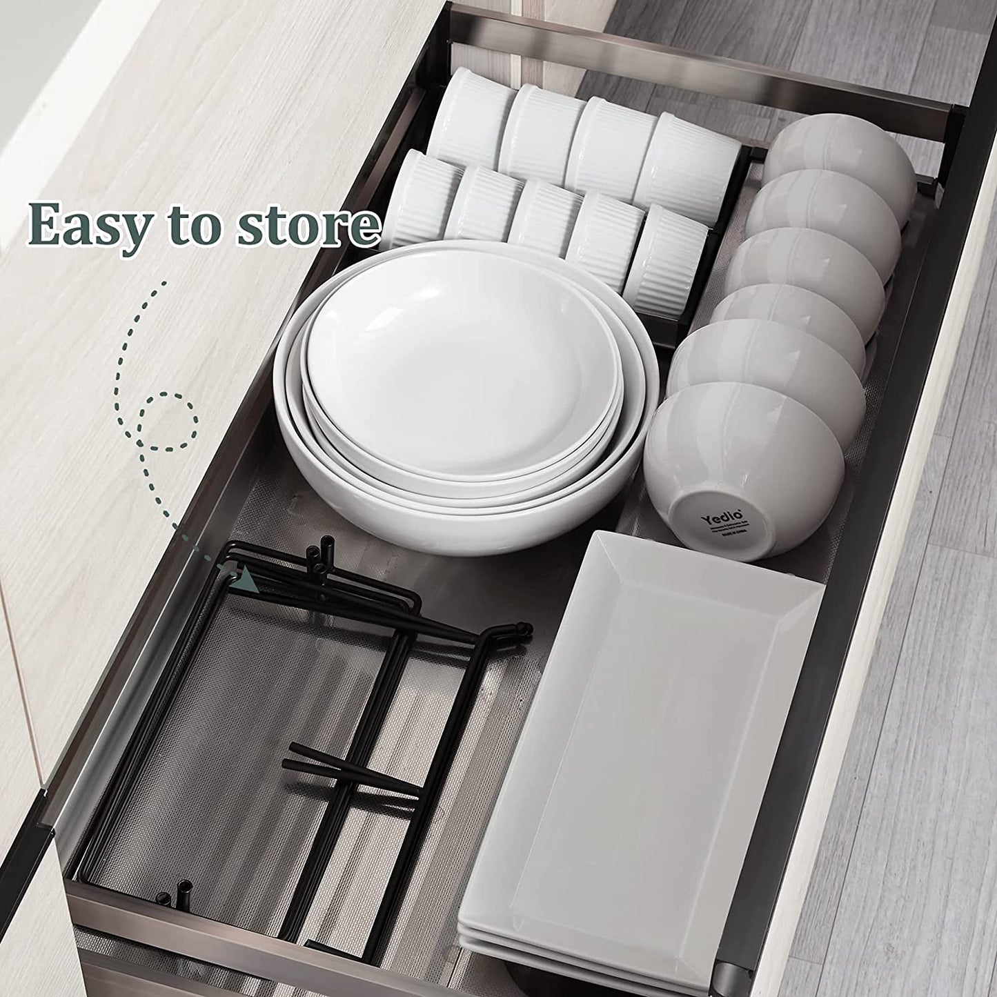 3 Tier Serving Tray Set 12 Inch Porcelain Tiered Serving Trays Platters, Collapsible Sturdier Stand with Stable Cross Bars, Three Layer Serving for Party Entertaining Food Display Fruit Dessert