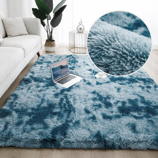 47X71In/63X98In Modern Soft Shaggy Area Rug for Living Room, Indoor Fluffy Rugs Ultra Comfy Tie-Dye Carpets Plush Throw Rug , Suitable as Bedroom Nursery Rug for Kids and Girls Home Decor