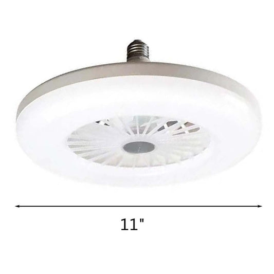 RKSTN Modern Ceiling Fan With Light Low Profile Ceiling Fan LED Dimmable With Light Kit Lamp E27 Lamp Holder For Bedroom Bathroom Indoor Ceiling Fan