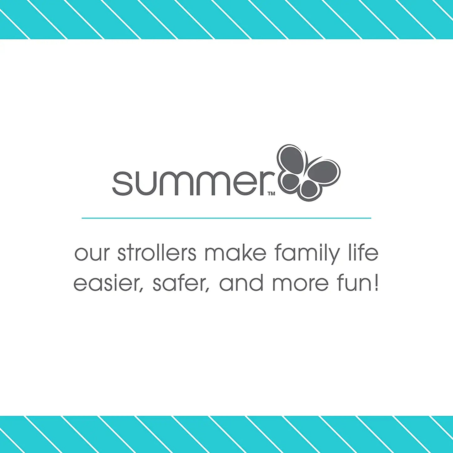 Summer 3Dmini Convenience Stroller, Blue/Black – Lightweight Infant Stroller with Compact Fold, Multi-Position Recline, Canopy with Pop Out Sun Visor and More – Umbrella Stroller for Travel and More