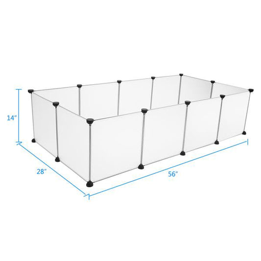 Foldable Dog Playpen Dog Excercise Pen Square Small Dog Fence Dog Play Pen Dog Play Yard Fence Pet Fencing for Dogs Fence Pet Exercise Pen Pet Fence Crate Fence
