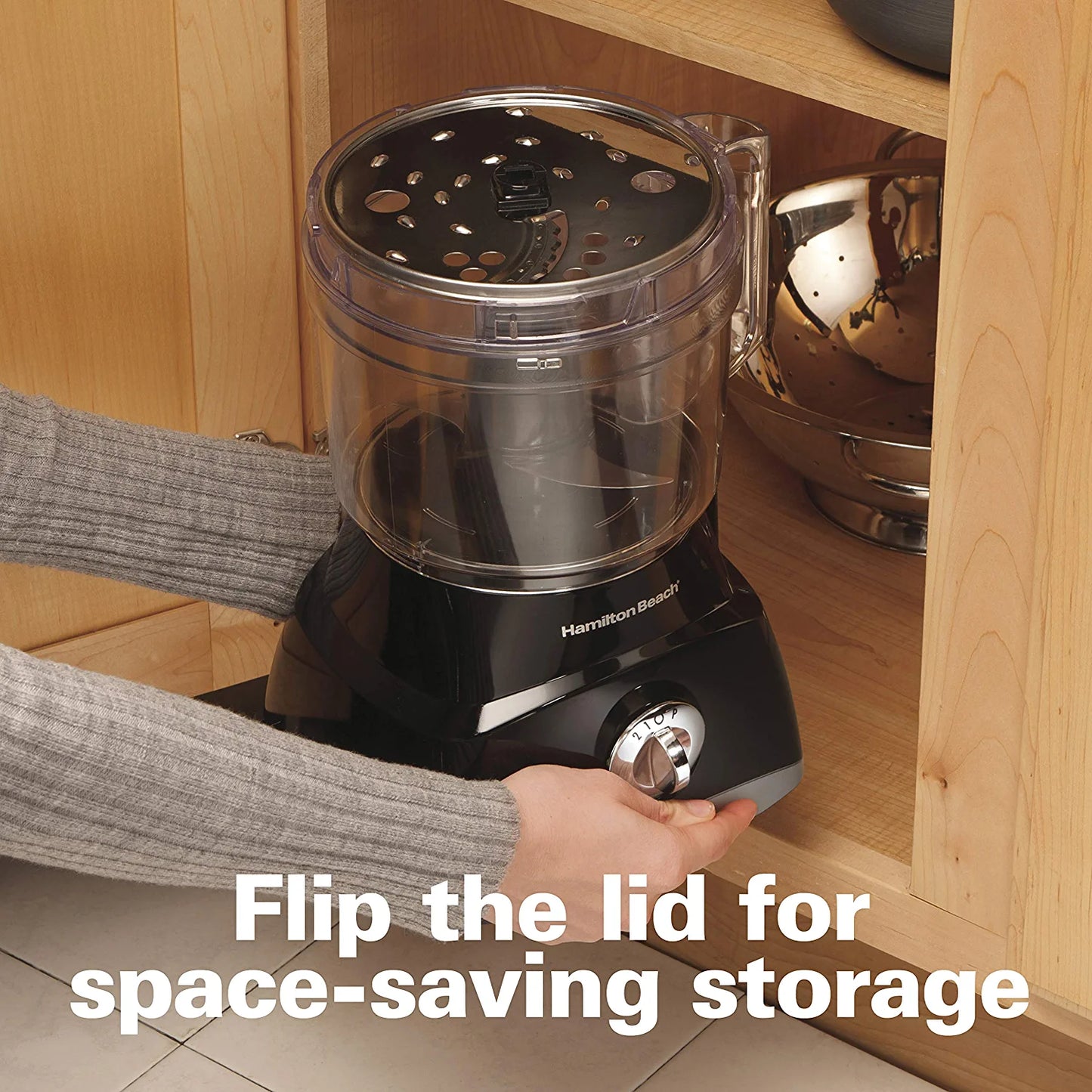 Food Processor & Vegetable Chopper for Slicing, Shredding, Mincing, and Puree, 8 Cup, Black