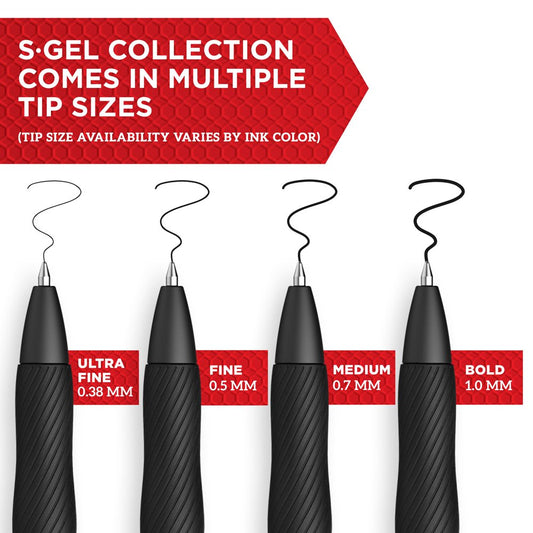 Sharpie S-Gel Retractable Gel Pen, Medium Point, Blue Ink, 4 Pack (2096172) (Other)