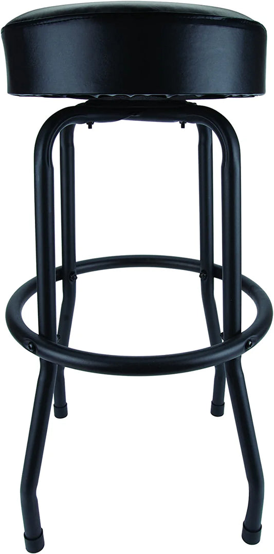 W85010 Swivel Seat Bar Stool for Mechanic Garages and Workshops, Black, 0.6X9.8X5.8 Inches