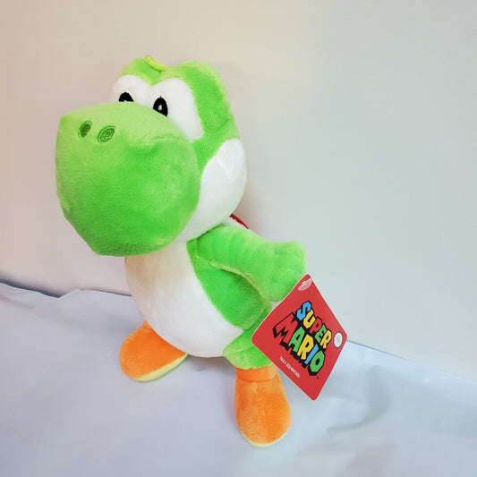 Super Mario World Plush Green Yoshi Soft Toy Stuffed Plush Animal Doll 10" NWT