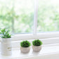 2 Pcs Fake Plants for Bathroom/Home Office Decor, Small Artificial Faux Greenery for House Decorations (Potted Plants)