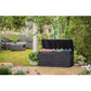 Keter Comfy Outdoor Storage 71 Gallon Resin Deck Box, Anthracite Gray