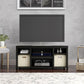 Mainstays Parsons TV Stand for Tvs up to 50", Black Oak