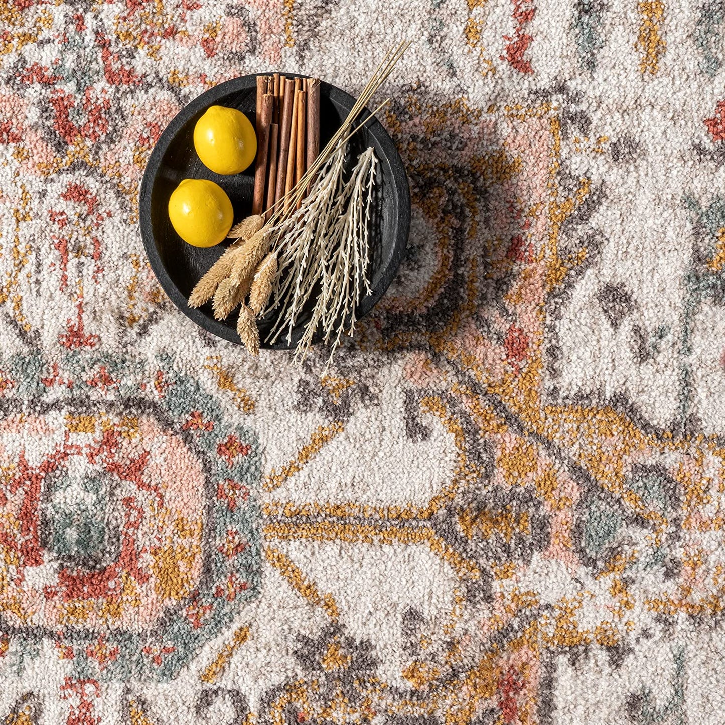 Shane Persian Vintage Area Rug, 5' 3" X 7' 7", Beige