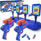 Digital Shooting Targets with Foam Dart Toy Gun, Electronic Scoring Auto Reset 4 Targets, Shooting Game Toys Gifts for Age of 5, 6, 7, 8, 9, 10+ Years Old Kids, Boys, Compatible with 2 Toy Gun