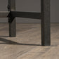 Curiod Metal Frame Sofa Console Table, Smoked Oak Finish
