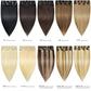 ROSEBUD Clip in Hair Extensions REMY Human Hair 8Pcs 18 Clips 65G/Set 14 Inch