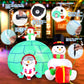 Christmas Inflatables Outdoor Decorations, Blow up Snowman Penguins Inflatable