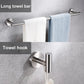 6 Pieces Brushed Nickel Bathroom Hardware Accessories Set Hand Towel Ring 18&23.6 Inch round Towel Bar Silver Toilet Paper Holder Towel Hooks 2 Pieces SUS 304 Stainless Steel,Heavy Duty,Wall Mounted