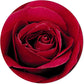 Area Rug 3.3Ft Round, Red Rose Flower Plant Kitchen Rugs Non Skid Area Indoor Floor Mat for Living Room, Bedroom