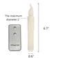 6Pcs 6.7'' Flickering Battery Operated Candlesticks Window LED Flameless Candles