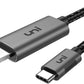 USB C to HDMI Cable for Home Office 3Ft 4K@60Hz,  USB Type-C to HDMI Braided Cable (Thunderbolt 3 Compatible) with Macbook Pro 2021/2020, Macbook Air/Ipad Pro 2020/2018, Samsung S21, and More
