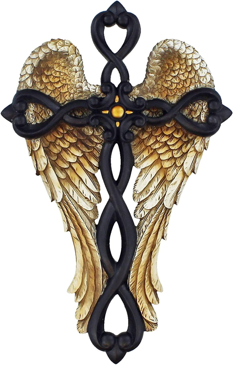 Angel Wings Wall Cross - Jesus Spiritual Art Sculpture